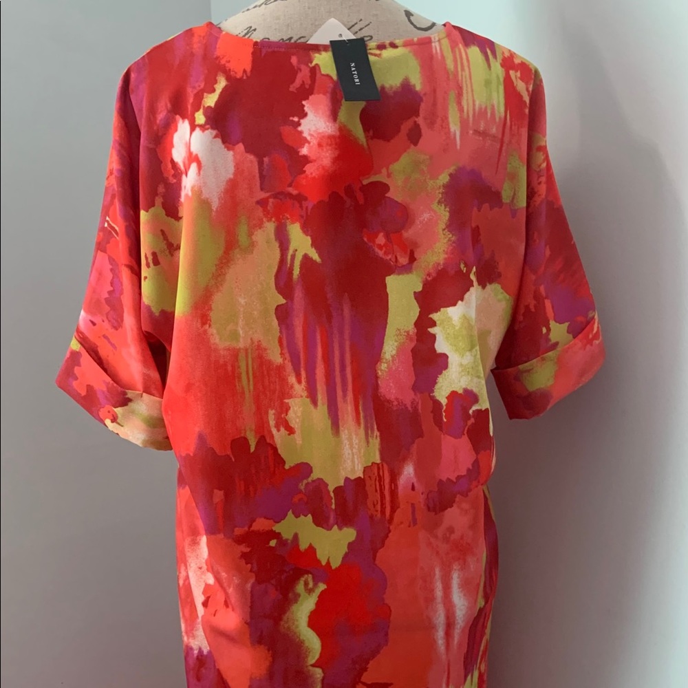 Natori Watercolor Relaxed Fit T-Shirt Dress - Picture 15 of 15